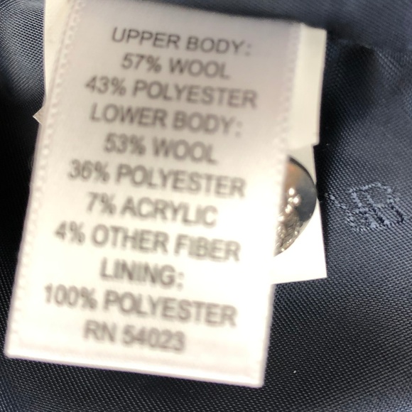 NEW BANANA REPUBLIC 8 Wool Hacking Jacket Blue - Picture 6 of 6